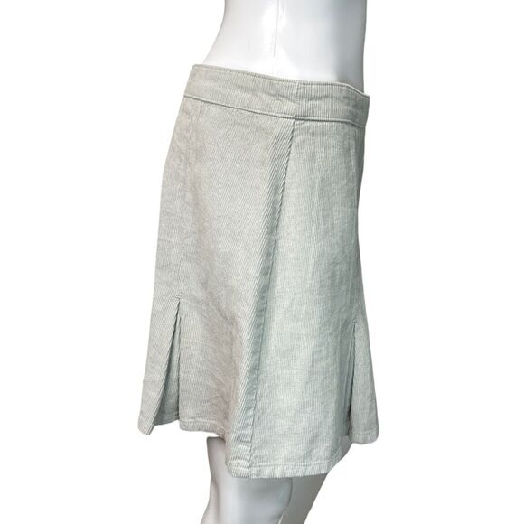 Urban Outfitters BDG Skirt Women Large Gray‎ ALine Pleated Corduroy Mini Neutral - Picture 2 of 8